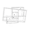 meuble console entrée bois chêne massif design scandinave