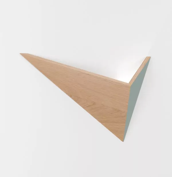 applique murale lumineuse design en bois massif Flèche fabricant Drugeot Manufacture architecte designer Hervé Langlais