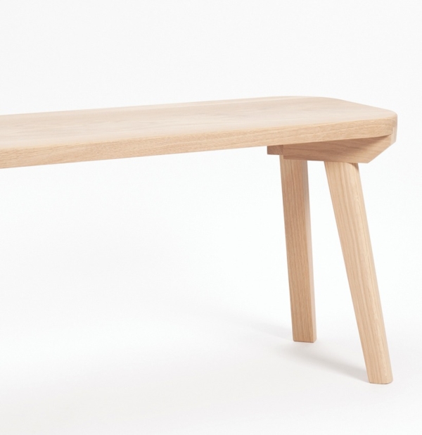 banc aronde drugeot manufacture bois massif detail