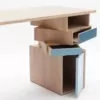 meuble télétravail home office tiroir rangement bois pivotant Drugeot