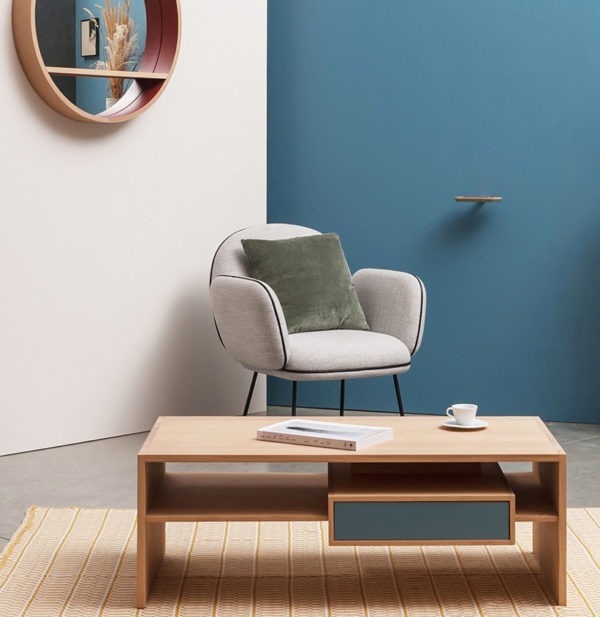 meuble en bois design meuble TV en chêne personnalisable fabrication française écoresponsable
