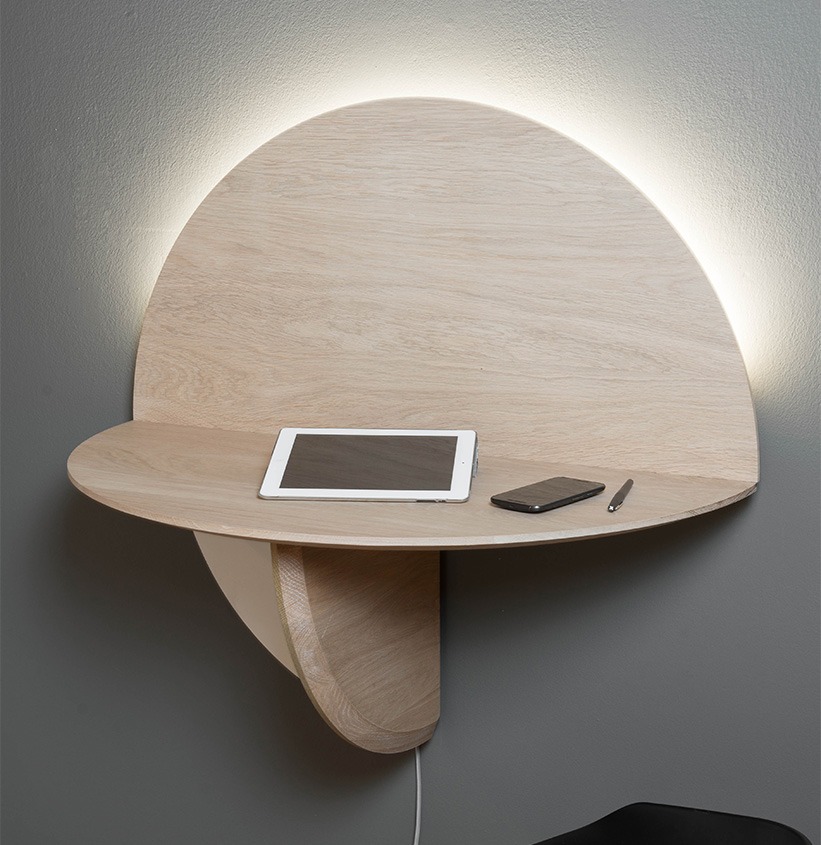 Bureau design tendance ZOÉ en bois massif - Drugeot Manufacture