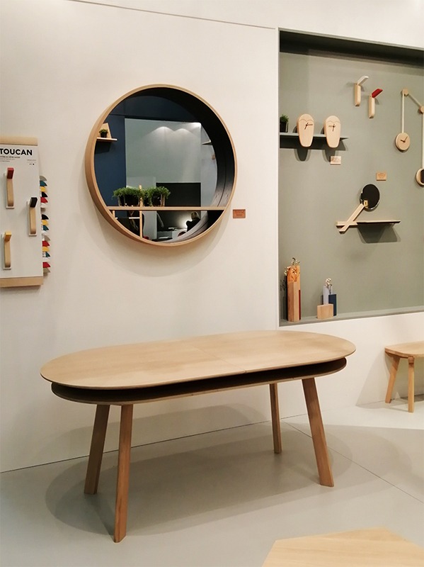 table silex et miroir console