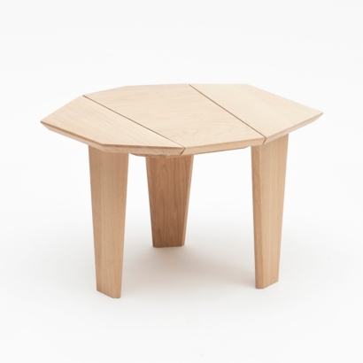 guéridon Silex table de chevet bois massif design