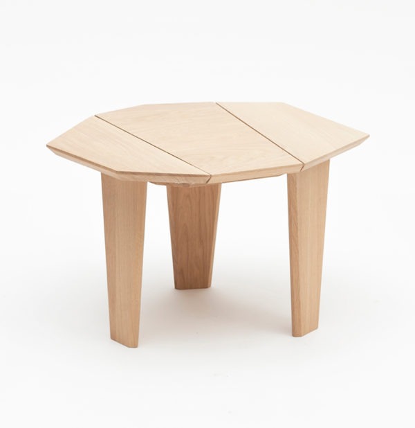 guéridon Silex table de chevet bois massif design