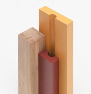 vase en bois soliflore