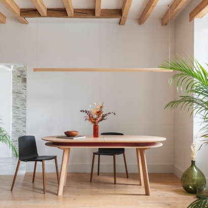 table à manger design extensible en bois chêne massif table à manger design extensible en bois chêne massif