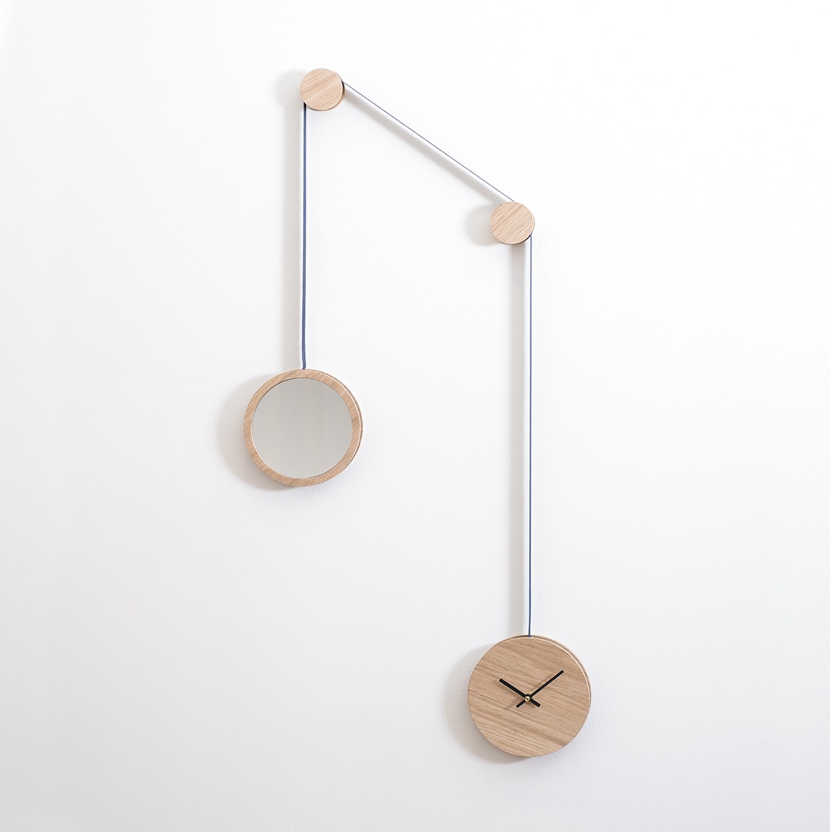 horloge-miroir pendule accessoire de decoration malin slow life minimaliste
