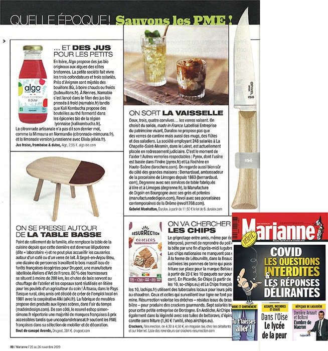 drugeot-manufacture-parution-presse-magazine-marianne-made-in-france-table-basse-bois-massif-aronde