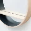 meuble durable écoresponsable en bois massif chêne naturel tablette étagère miroir rond mur mesure