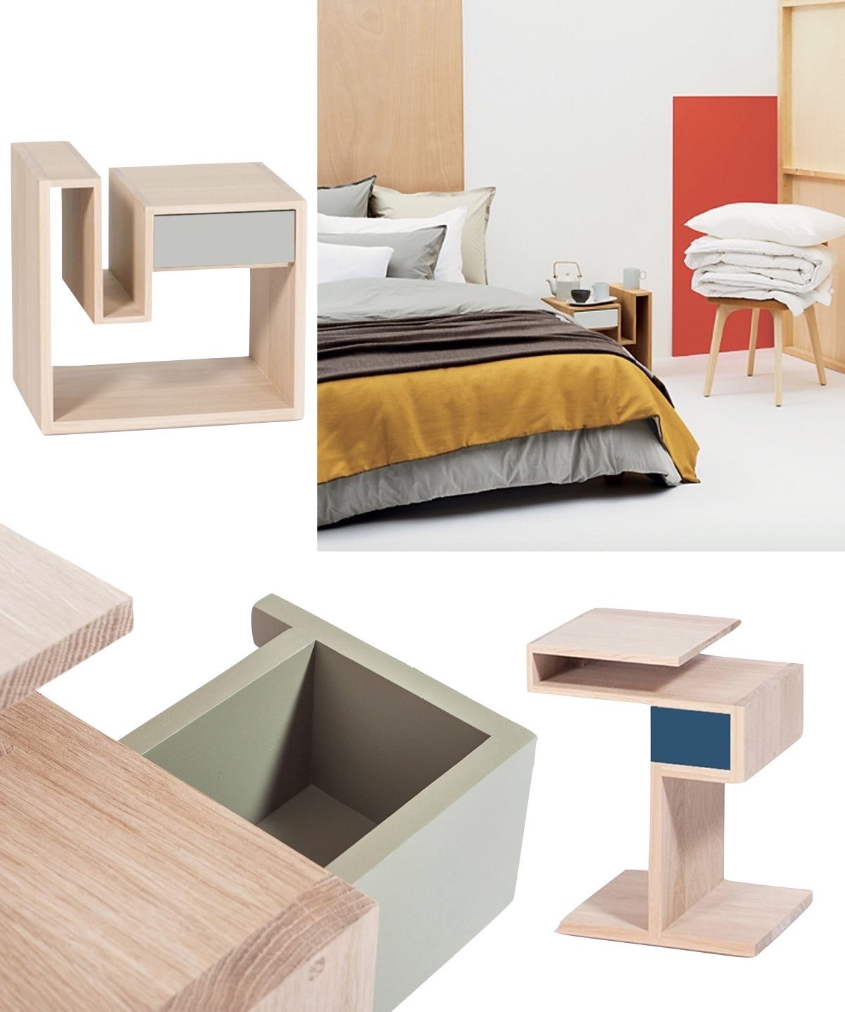 décoration mobilier français Drugeot table nuit design