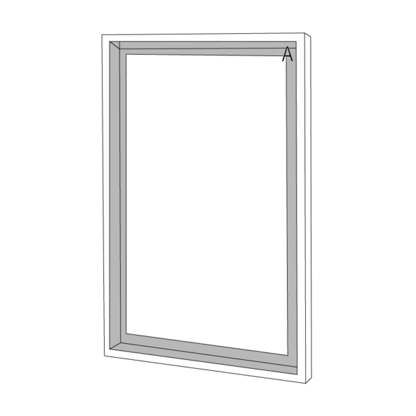 filaire sketchup miroir design rectangulaire mif personnalisable Float Drugeot