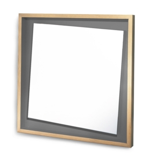 miroir décalé original gris de fumée