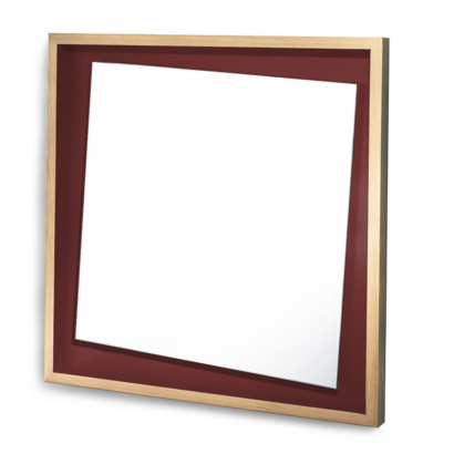miroir original design décalé rouge foncé citadelle