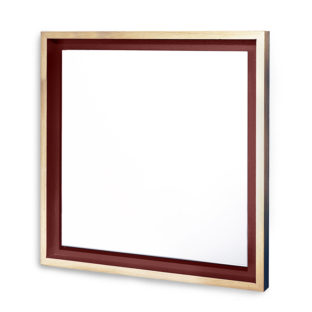 petit miroir carré en bois chêne massif design Float