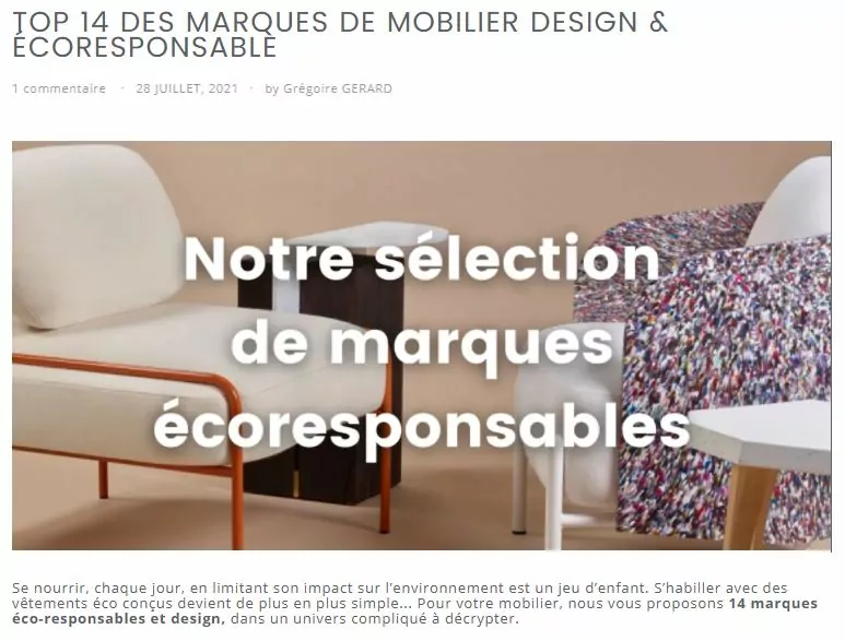 top 14 des sélections de marques écoresponsables françaises Drugeot Manufacture