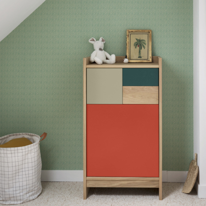 chiffonnier Bric 60 meuble rangement chambre enfant petite commode avec tiroirs couleur personnalisable