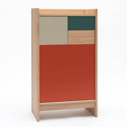 chiffonnier Bric 60 fabriqué en France en chêne massif meuble de rangement pratique design