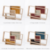 configuration couleurs association bois rouge jaune bleu console petite bibliothèque personnalisable bois massif