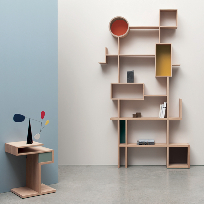 bibliothèque réso graphique ajourée claustra design