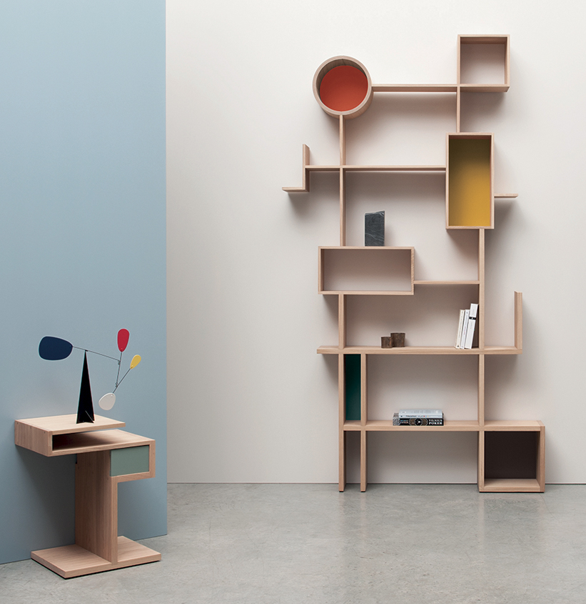 bibliothèque réso graphique ajourée claustra design