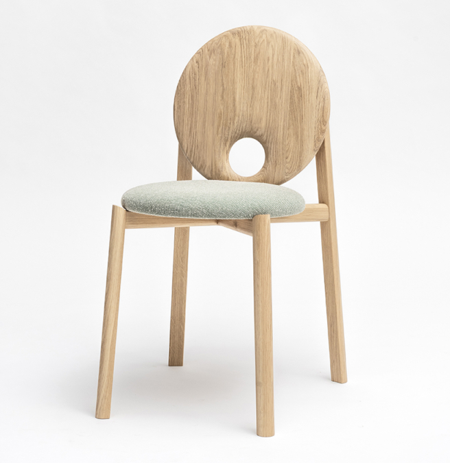 Chaise HELIO tapissée