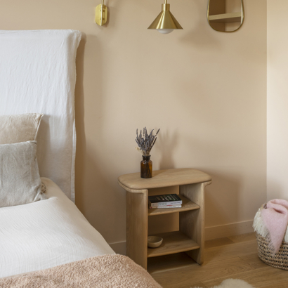 chevet avec rangement double étagère Téhème