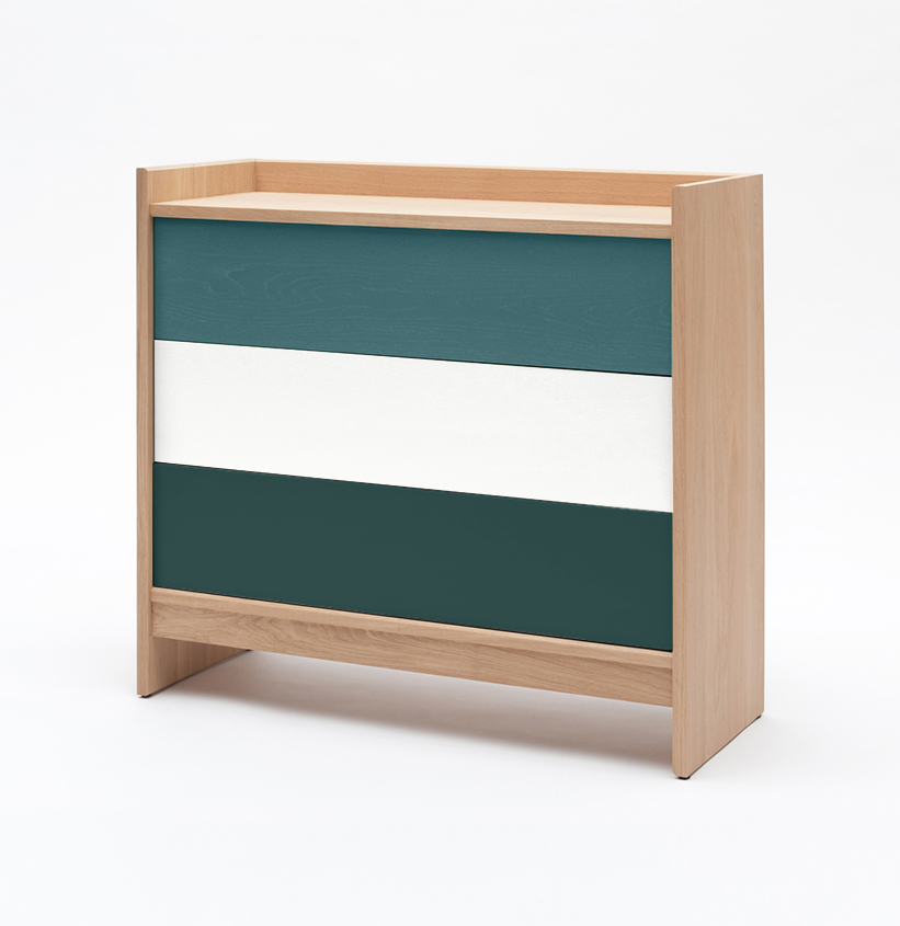 commode bric modulable couleur des tiroirs personnalisable ouverture pousse lâche made in France