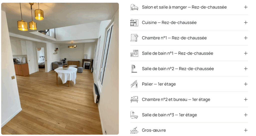 Configuration de l'appartement Chez MIF