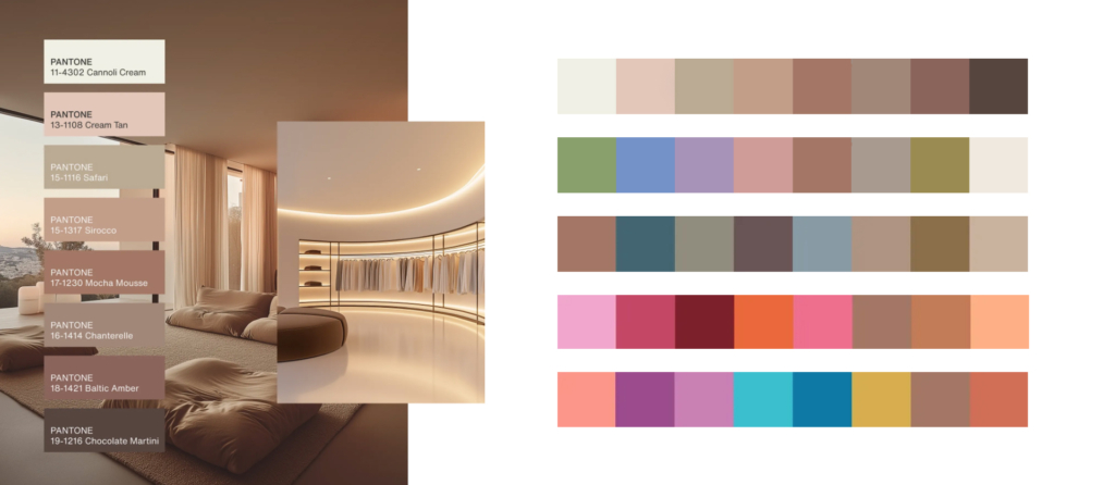 déclinaisons palette moucha mousse