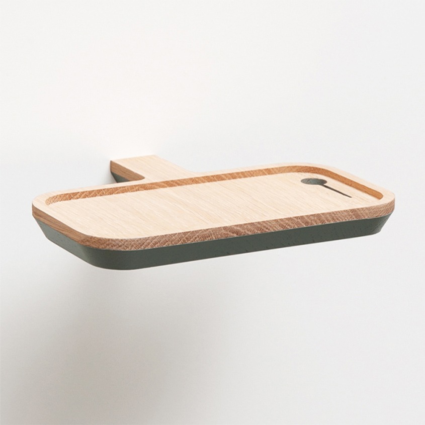 étagère murale design minimaliste bois chevet suspendu