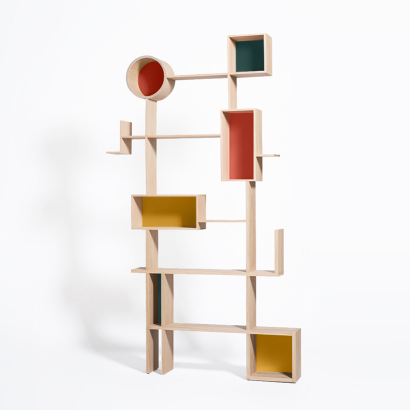 bibliothèque en bois originale Réso Drugeot Manufacture