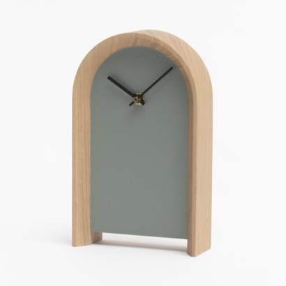 horloge en bois massif ARC horloge de bureau objet de décoration minimaliste pratique et fonctionnel personnalisable