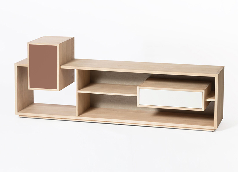 meuble tv mocha mousse blanc
