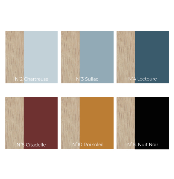 patère murale chêne et hêtre couleur personnalisable création OMBRE objet déco bois massif français