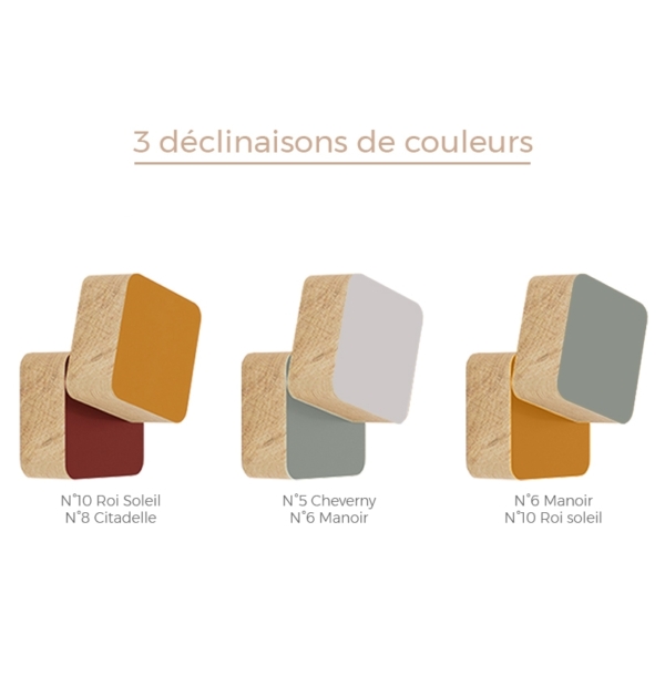 Palette de couleurs de la patère Décarré