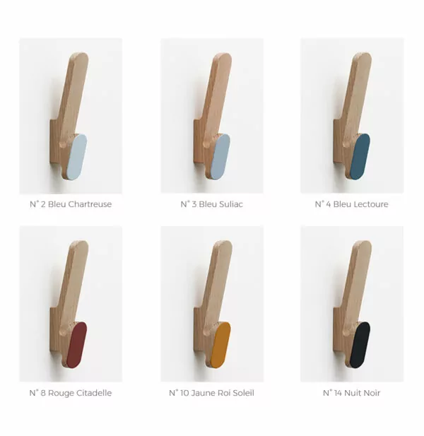 Palette de couleurs de la patère CL