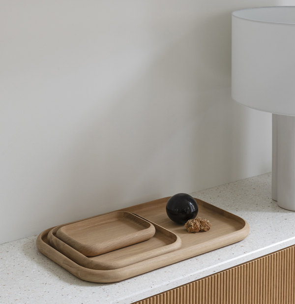 plateau décoratif BENTO objet déco bois massif vide-poches idée cadeau tendance