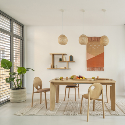 table de salon extensible en bois massif Téhème